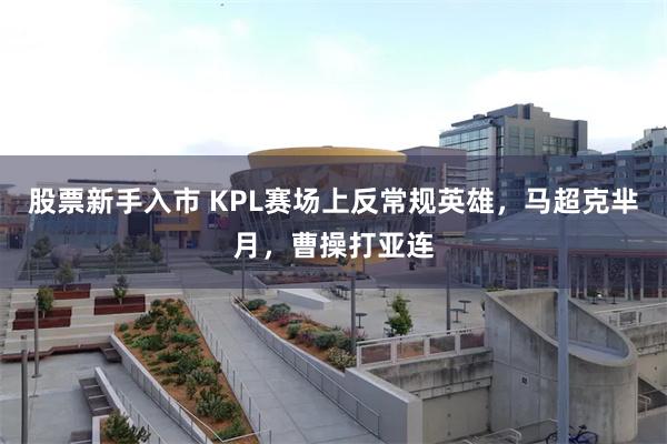 股票新手入市 KPL赛场上反常规英雄，马超克芈月，曹操打亚连