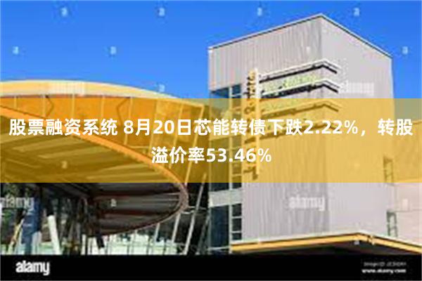 股票融资系统 8月20日芯能转债下跌2.22%，转股溢价率53.46%