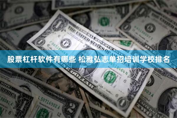 股票杠杆软件有哪些 松雅弘志单招培训学校排名