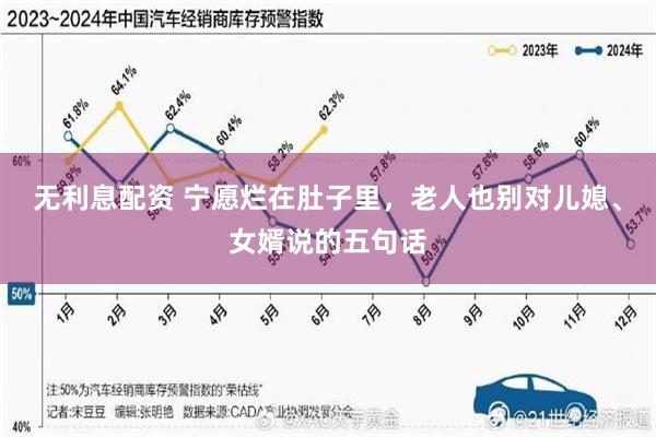 无利息配资 宁愿烂在肚子里，老人也别对儿媳、女婿说的五句话